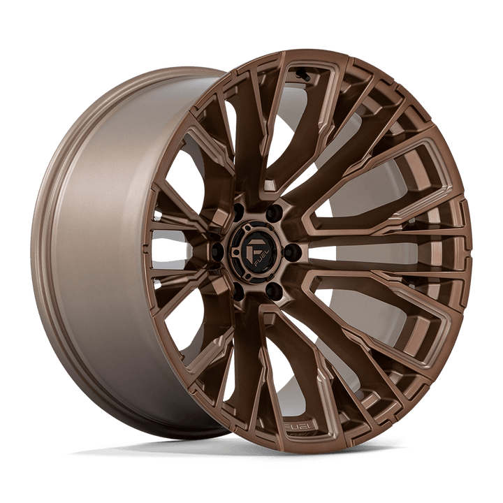 Barre d'armature Fuel Off-Road D850 22x12 6x139.7 -44 106.1 Bronze platine fraisé