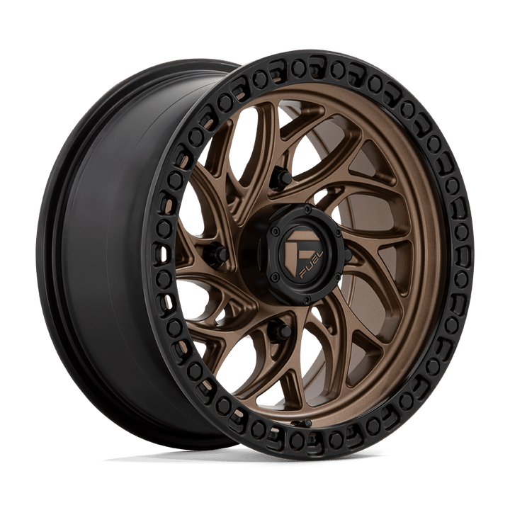 FUEL UTV OFF-ROAD D777 RUNNER UTV 15X7 4X137 10 110.1 BRONZE WITH BLACK RING