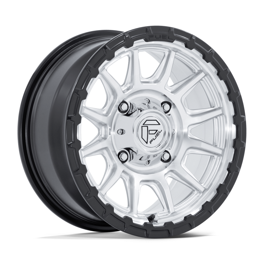 Fuel Off-Road (UTV) Fv866 Piston Utv 15x7 4x156 10 115.1 Hyper Silver Mach-fc M-blk Lip