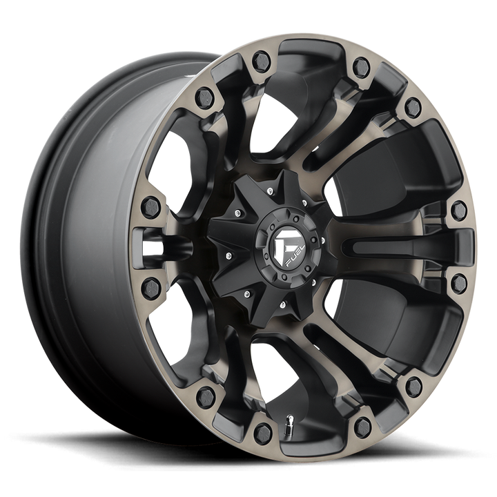Carburant Off-Road D569 Vapor 20x9 8x180 1 124.2 Noir Mat Double Teinte Foncé