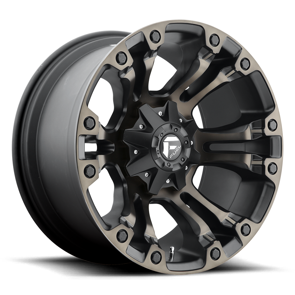 Carburant Off-Road D569 Vapor 20x9 8x180 20 124.2 Noir Mat Double Teinte Foncé