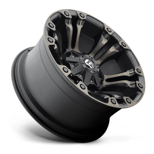 Carburant Off-Road D569 Vapor 20x9 8x180 1 124.2 Noir Mat Double Teinte Foncé