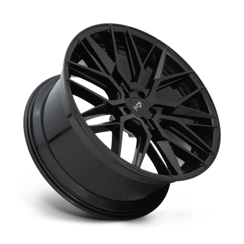 Niche 1pc M224 Gamma 22x10.5 5x127 35 71.5 Noir Brillant