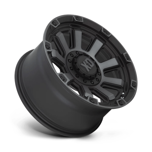 XD Wheels Xd852 Gauntlet 20x9 8x165.1 0 125.1 Noir satiné avec teinte grise