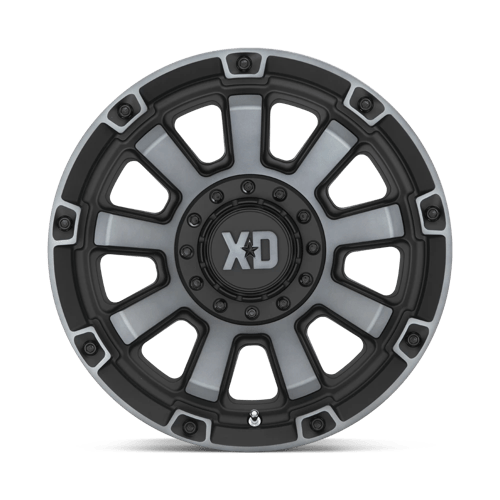 XD Wheels Xd852 Gauntlet 20x9 5x139.7 / 5x150 0 110.1 Noir satiné avec teinte grise