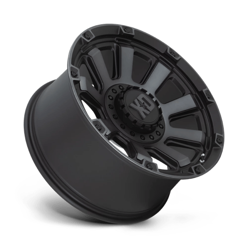 XD Wheels Xd852 Gauntlet 20x10 6x135 / 6x139.7 -18 106.1 Noir satiné avec teinte grise
