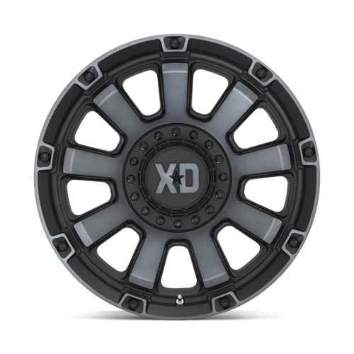 XD Wheels Xd852 Gauntlet 20x10 6x135 / 6x139.7 -18 106.1 Noir satiné avec teinte grise