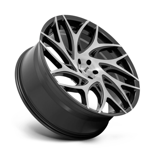Dub 1pc S260 G.o.a.t. 24x10 5x127 10 78.1 Brushed Face With Gloss Black Dark Tint Spokes