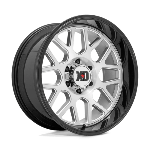 XD Wheels Xd849 Grenade 2 20x10 5x127 -18 71,5 Brossé Fraisé Avec Lèvre Noir Brillant