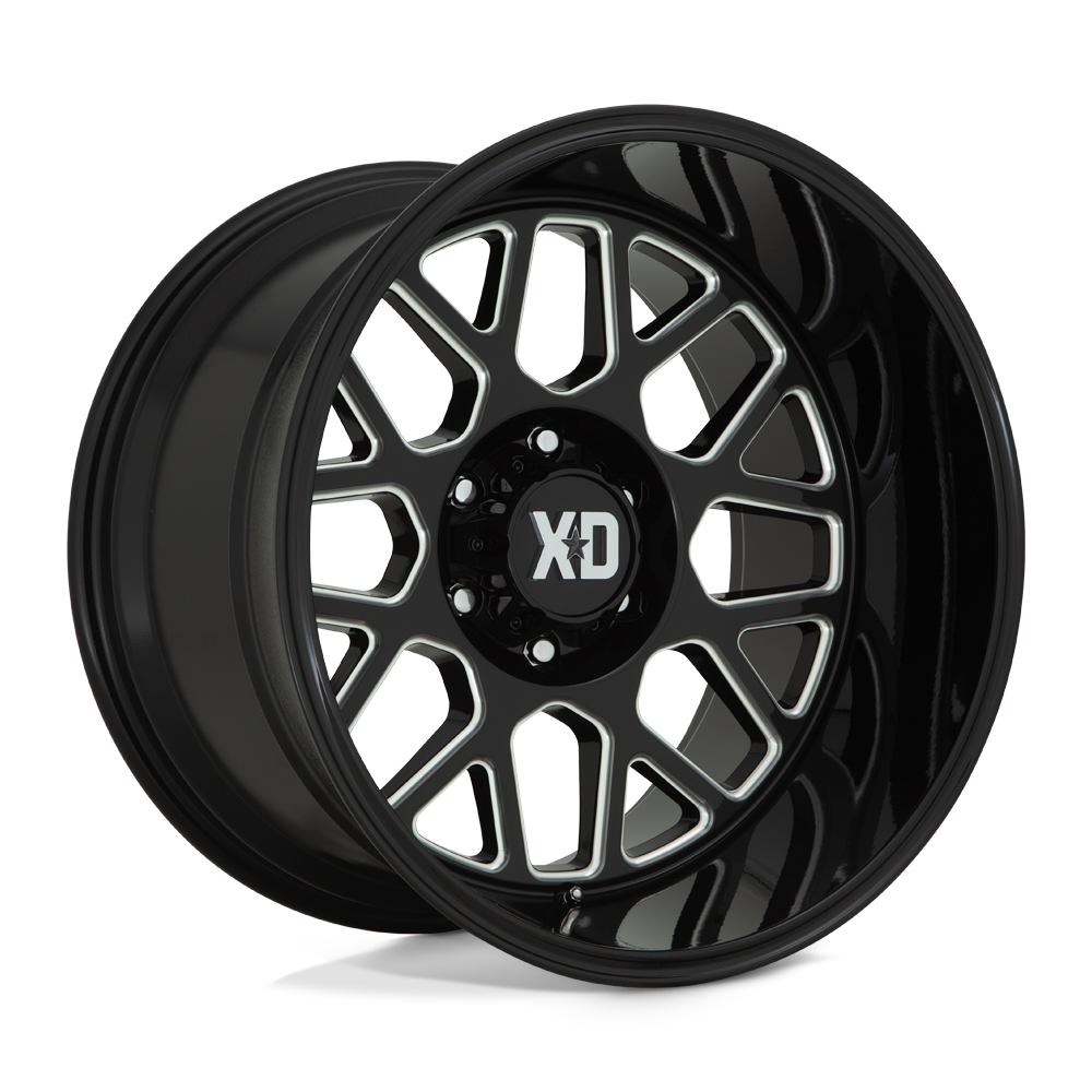 XD Wheels Xd849 Grenade 2 20x10 6x135 -18 87.1 Noir Brillant Fraisé