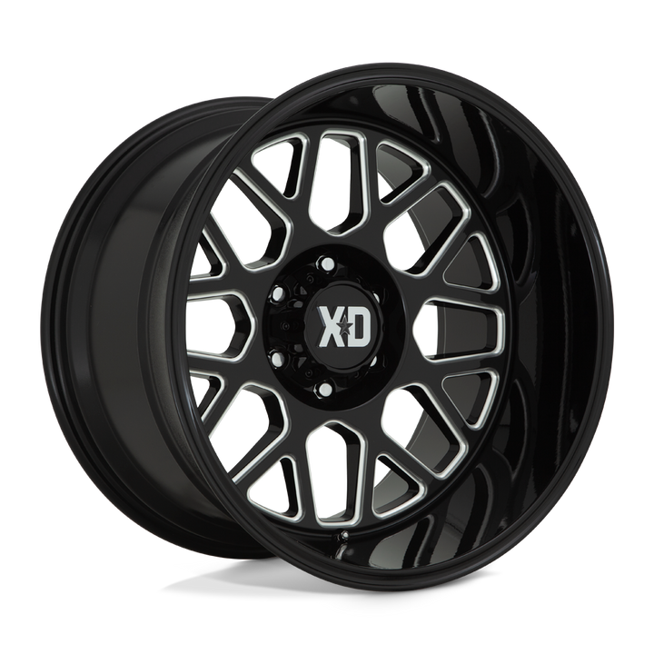 XD Wheels Xd849 Grenade 2 20x10 6x135 -18 87.1 Noir Brillant Fraisé