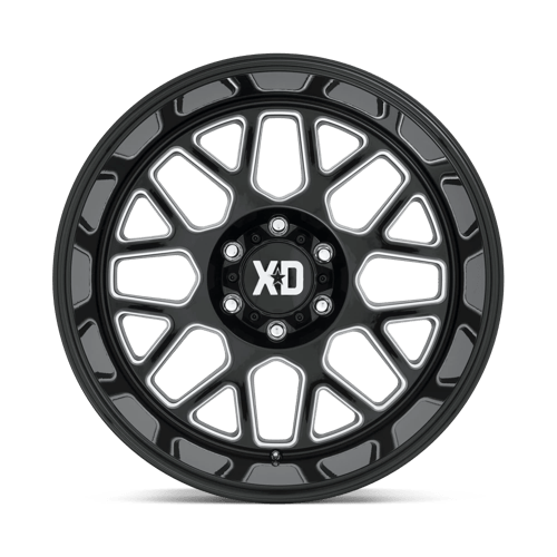 XD Wheels Xd849 Grenade 2 20x10 6x135 -18 87.1 Noir Brillant Fraisé