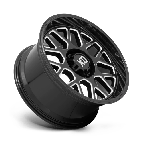 XD Wheels Xd849 Grenade 2 22x10 5x127 -18 71,5 Noir Brillant Fraisé