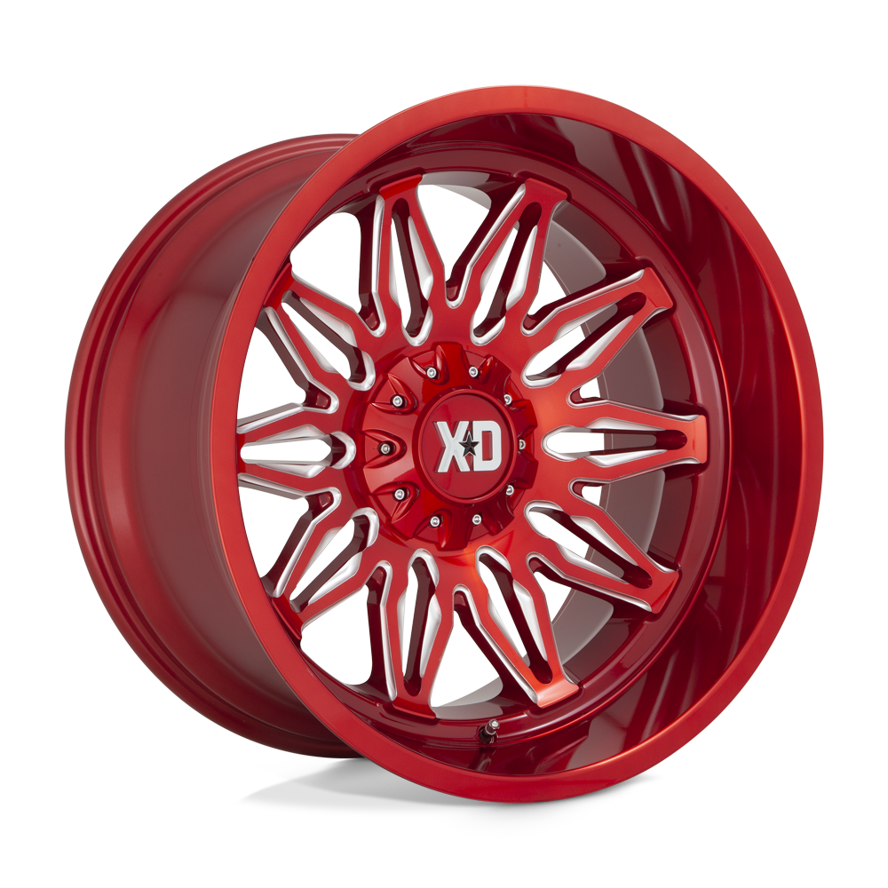 XD Wheels Xd859 Gunner 20x10 5x127 / 5x139.7 -18 78.1 Rouge bonbon fraisé