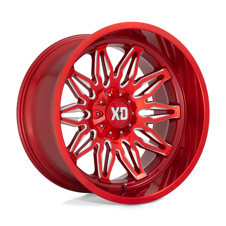 XD Wheels Xd859 Gunner 20x10 5x127 / 5x139.7 -18 78.1 Rouge bonbon fraisé