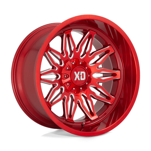 XD Wheels Xd859 Gunner 20x10 5x127 / 5x139.7 -18 78.1 Rouge bonbon fraisé