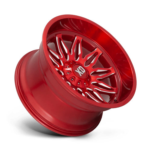 XD Wheels Xd859 Gunner 20x10 5x127 / 5x139.7 -18 78.1 Rouge bonbon fraisé