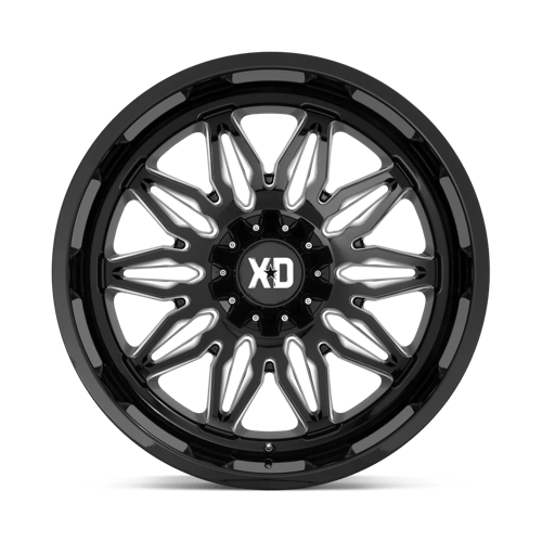 XD Wheels Xd859 Gunner 20x10 6x135 / 6x139.7 -18 106.1 Noir Brillant Fraisé