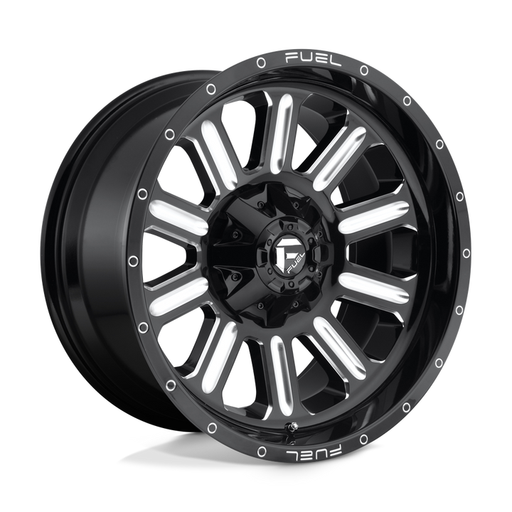 CARBURANT TOUT-TERRAIN D620 HARDLINE 20X10 8X170 -18 125.1 NOIR BRILLANT FRAISÉ