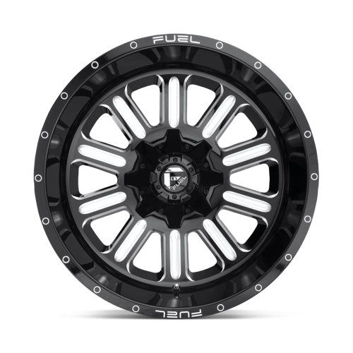 CARBURANT TOUT-TERRAIN D620 HARDLINE 17X9 5X139.7 / 5X150 -12 110.1 NOIR BRILLANT FRAISÉ