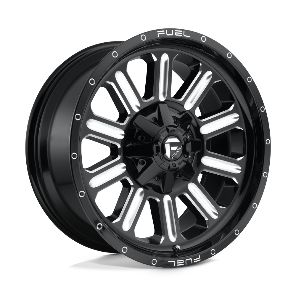 CARBURANT TOUT-TERRAIN D620 HARDLINE 20X9 8X180 1 124.2 NOIR BRILLANT FRAISÉ