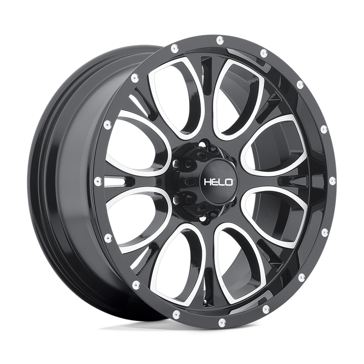 Helo He879 20x9 6x139.7 18 106.1 Noir Brillant Usiné