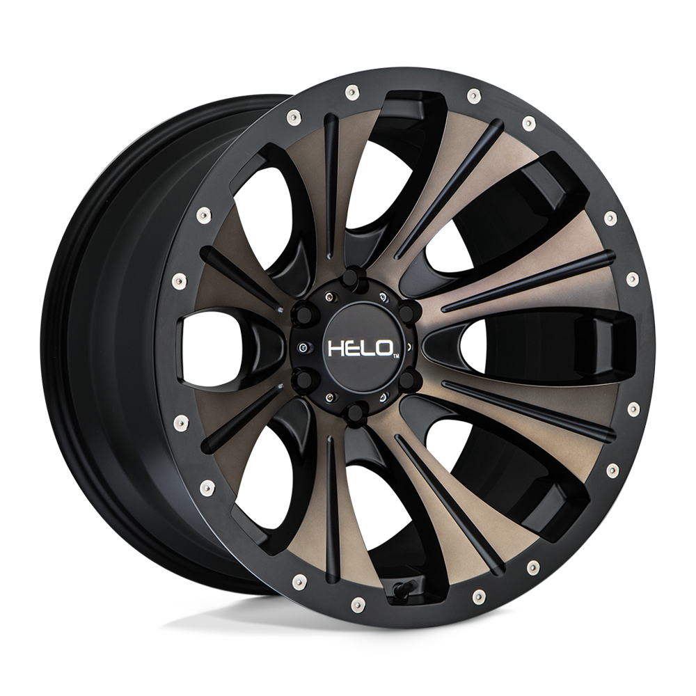 Helo He901 17x9 6x139.7 -12 106.1 Satin Black Dark Tint