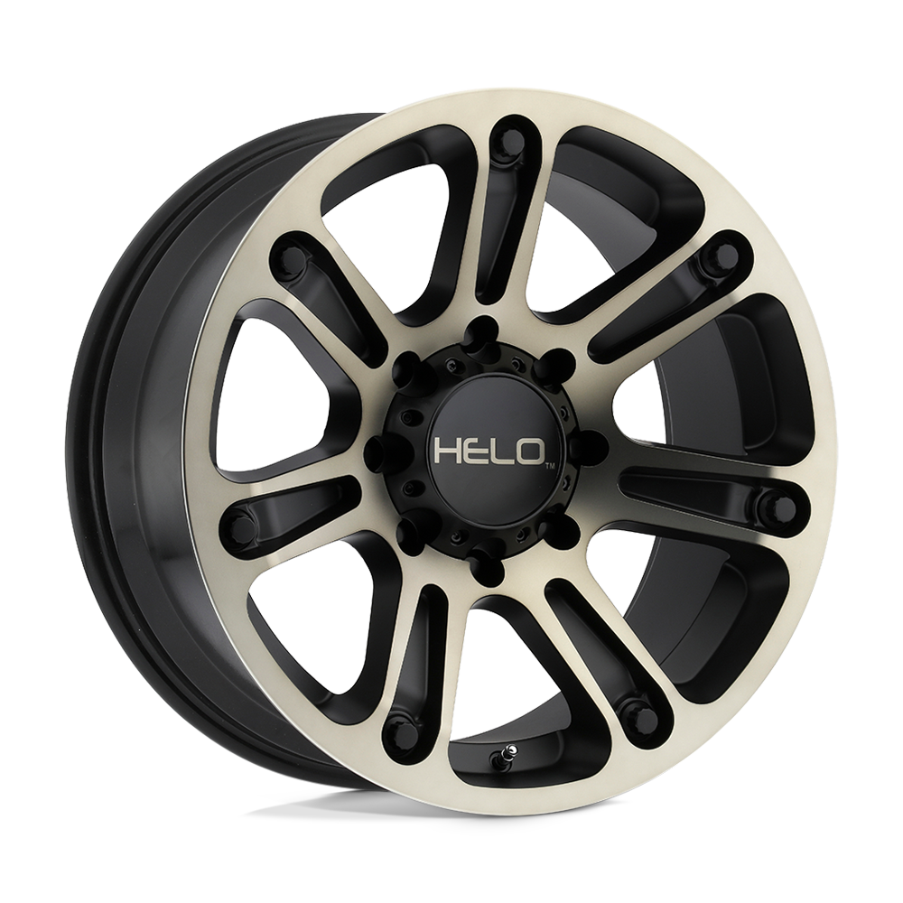 Helo He904 20x9 5x127 -12 72.56 Satin Black Machined Dark Tint