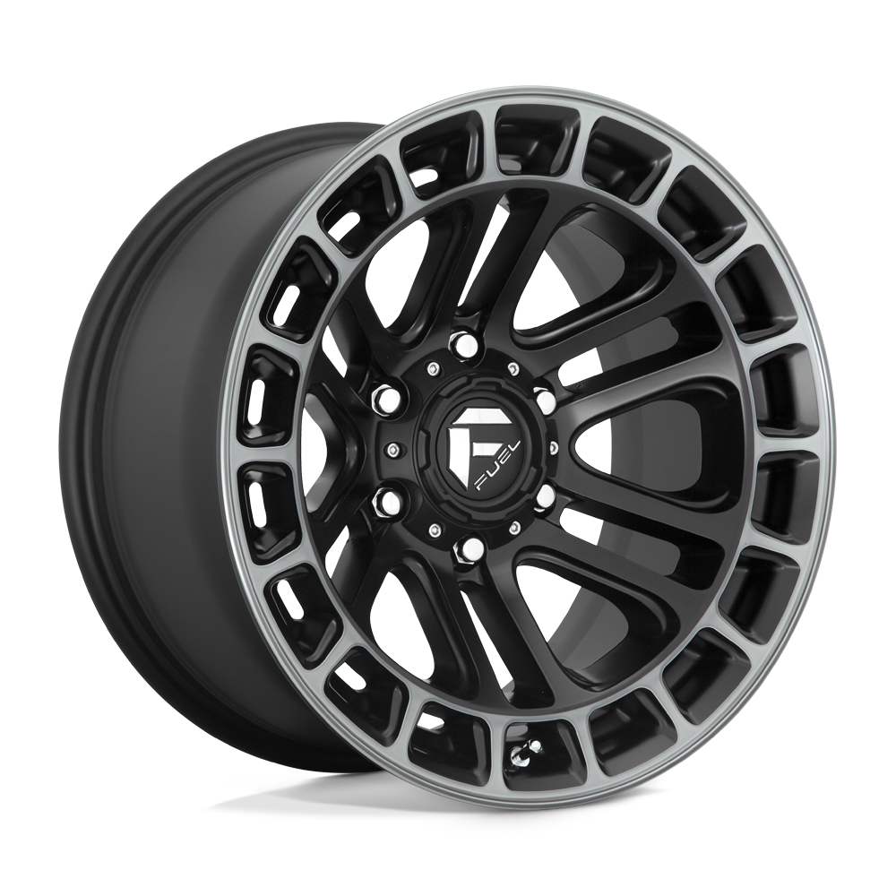 CHAUFFAGE CARBURANT TOUT-TERRAIN D720 18X9 6X139.7 1 106.1 NOIR MAT DOUBLE TEINTE FONCÉE USINÉ