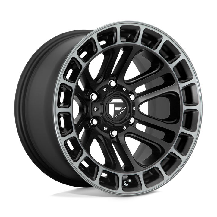 CHAUFFAGE CARBURANT TOUT-TERRAIN D720 18X9 6X139.7 1 106.1 NOIR MAT DOUBLE TEINTE FONCÉE USINÉ