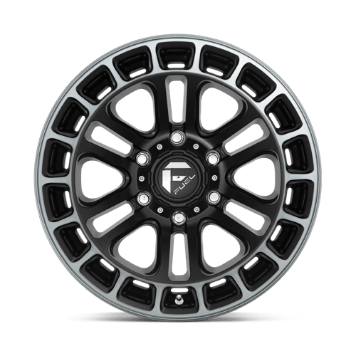 CHAUFFAGE CARBURANT TOUT-TERRAIN D720 18X9 6X139.7 1 106.1 NOIR MAT DOUBLE TEINTE FONCÉE USINÉ