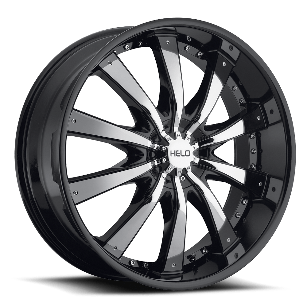 Helo He875 20x8.5 6x132 / 6x139.7 38 78.1 Gloss Black With Removable Chrome Accents