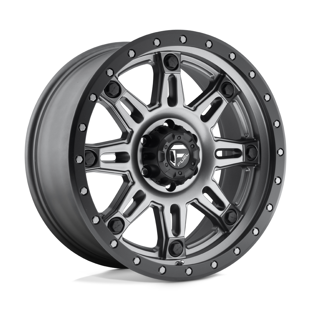 FUEL OFF-ROAD D568 HOSTAGE III 20X9 5X150 1 110.1 ANNEAU PERLE NOIR GUN METAL MAT