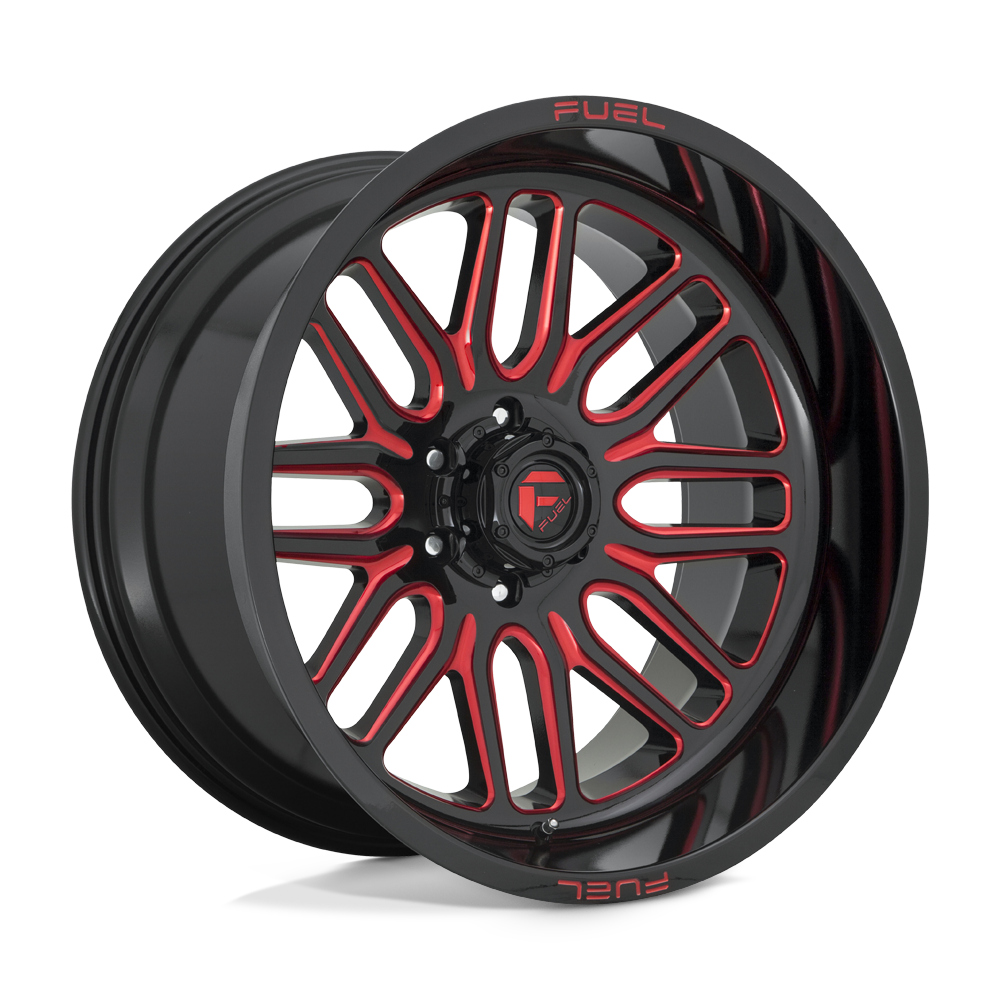 CARBURANT TOUT-TERRAIN D663 IGNITE 22X12 6X135 -43 87.1 NOIR BRILLANT ROUGE TEINTÉ CLAIRE