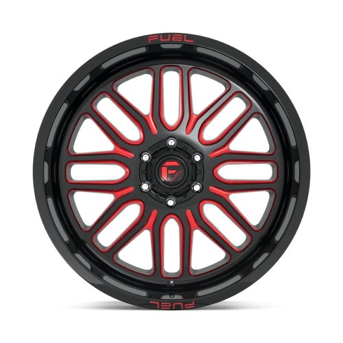 CARBURANT TOUT-TERRAIN D663 IGNITE 22X12 6X135 -43 87.1 NOIR BRILLANT ROUGE TEINTÉ CLAIRE