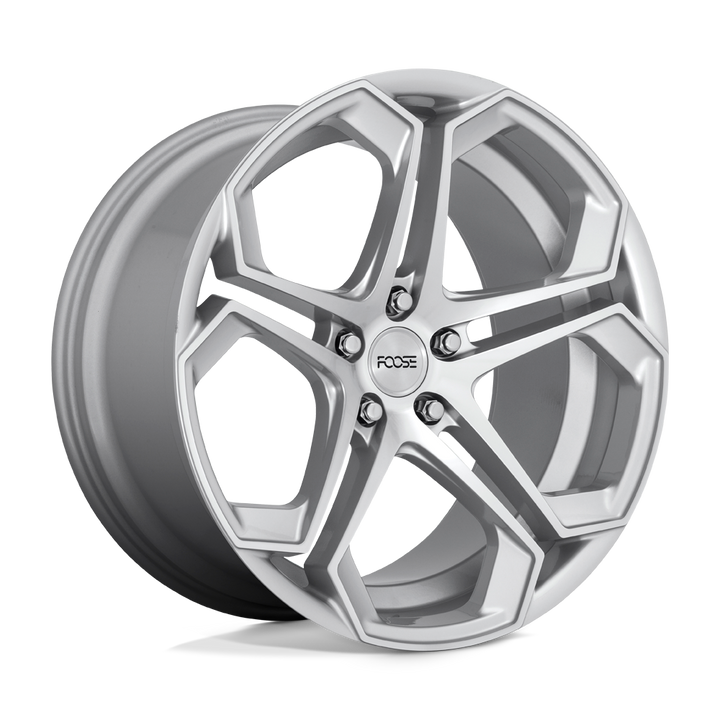 Foose 1pc F170 Impala 20x10.5 5x115 20 71.5 Argent Brillant Usiné