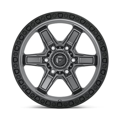 FUEL OFF-ROAD D698 KICKER 17X9 5X127 1 71.5 ANNEAU PERLE NOIR GUN METAL MAT