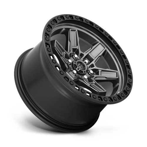 FUEL OFF-ROAD D698 KICKER 17X9 6X114.3 12 66.06 ANNEAU PERLE NOIR GUN METAL MAT