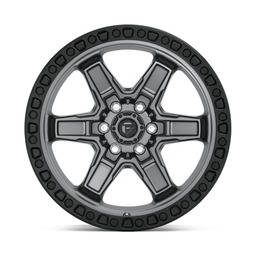 FUEL OFF-ROAD D698 KICKER 17X9 6X114.3 12 66.06 ANNEAU PERLE NOIR GUN METAL MAT