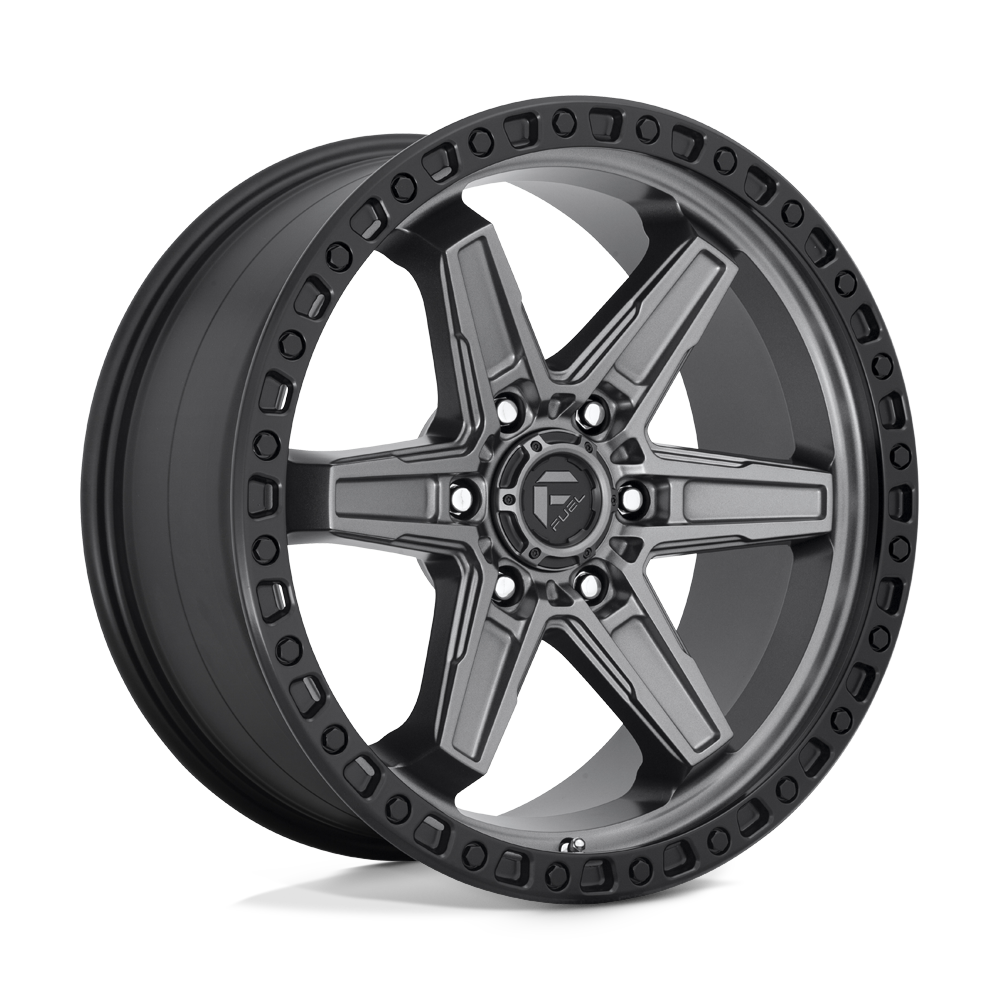 FUEL OFF-ROAD D698 KICKER 20X9 6X114.3 20 66.06 ANNEAU PERLE NOIR GUN METAL MAT
