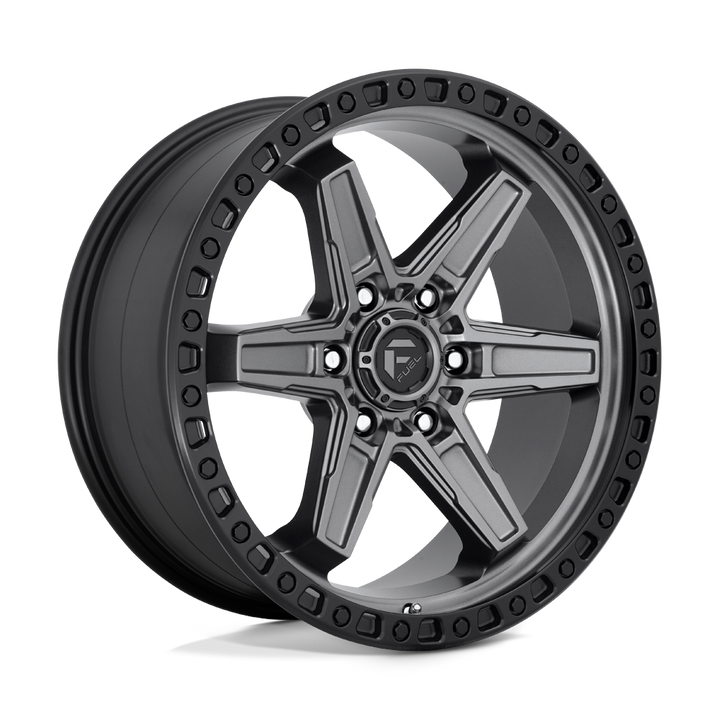 FUEL OFF-ROAD D698 KICKER 20X9 6X114.3 20 66.06 ANNEAU PERLE NOIR GUN METAL MAT