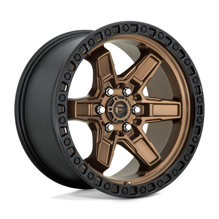 FUEL OFF-ROAD D699 KICKER 17X9 6X114.3 12 66.06 ANNEAU BILLE NOIR BRONZE MAT
