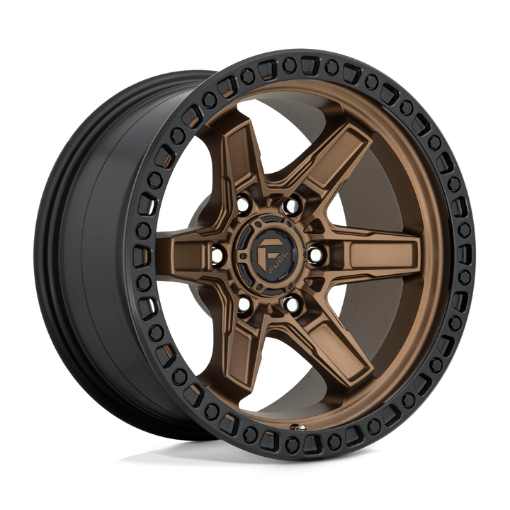 FUEL OFF-ROAD D699 KICKER 17X9 6X139.7 -12 106.1 BRONZE MAT NOIR BEAD RING