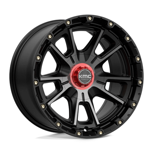 Roues KMC Km100 Sync 17x9 6x135 / 6x139.7 -12 106.1 Noir satiné avec teinte grise