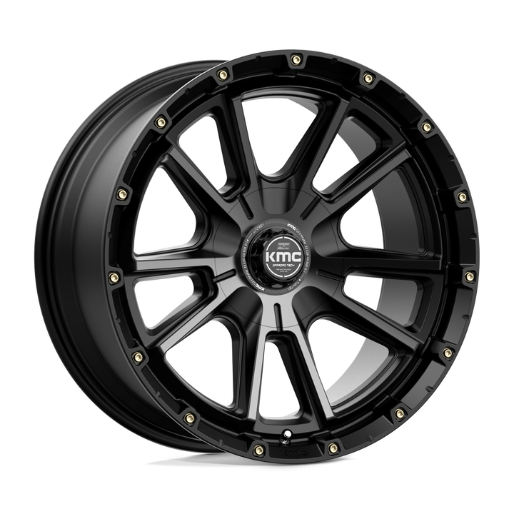 KMC Wheels Km100 Sync 20x9 6x135 / 6x139.7 0 106.1 Satin Black With Gray Tint