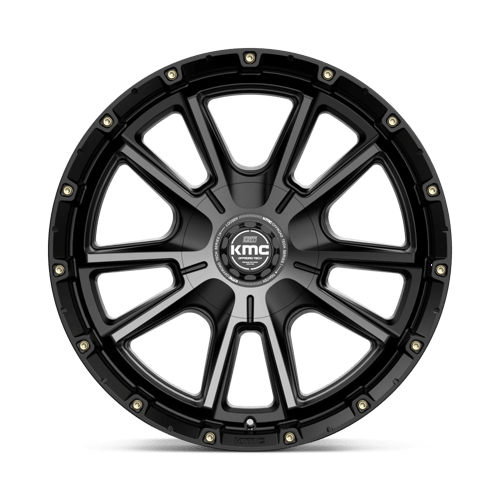 KMC Wheels Km100 Sync 20x9 6x135 / 6x139.7 18 106.1 Satin Black With Gray Tint