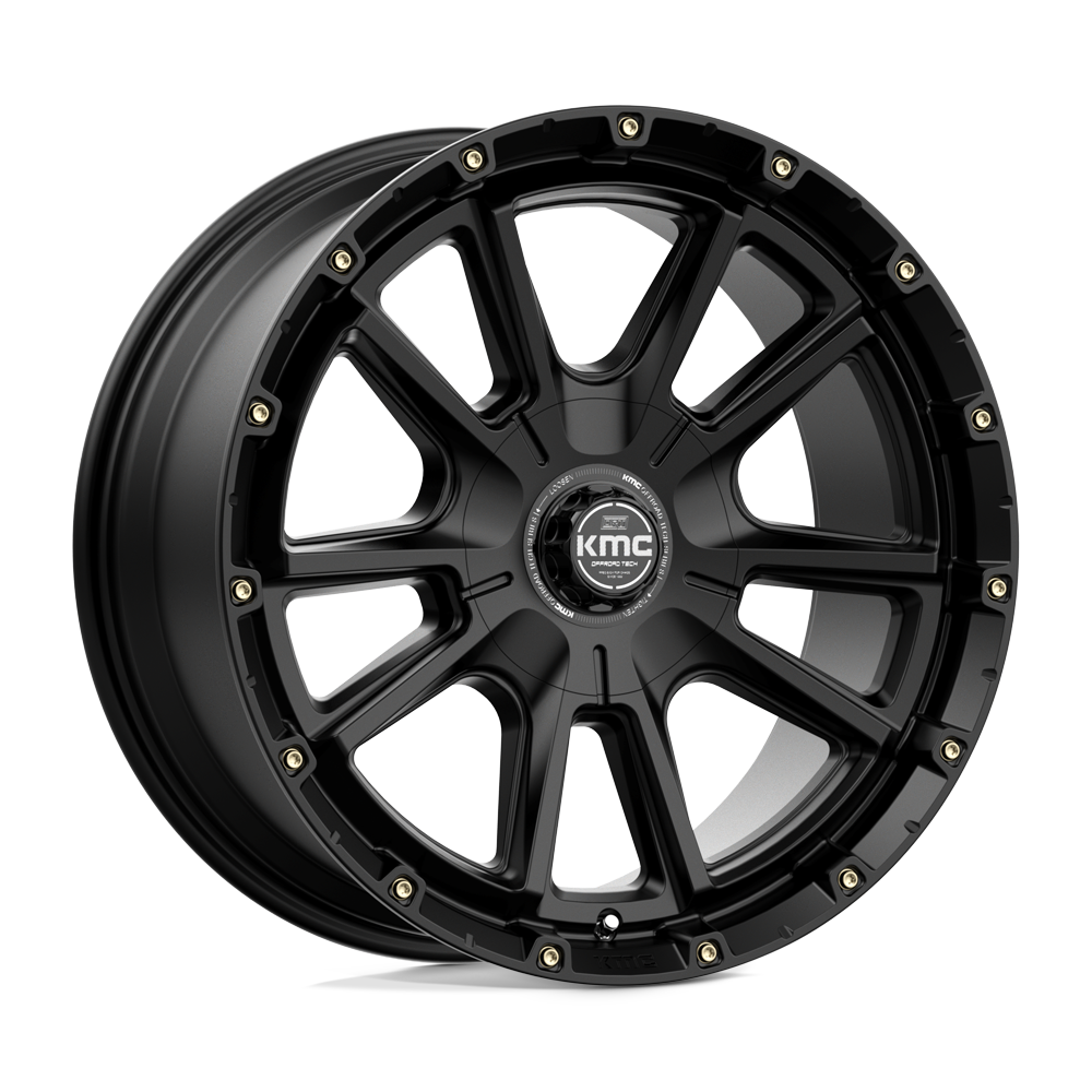 Jantes KMC Km100 Sync 20x9 6x114.3 / 6x139.7 18 78.1 Noir satiné
