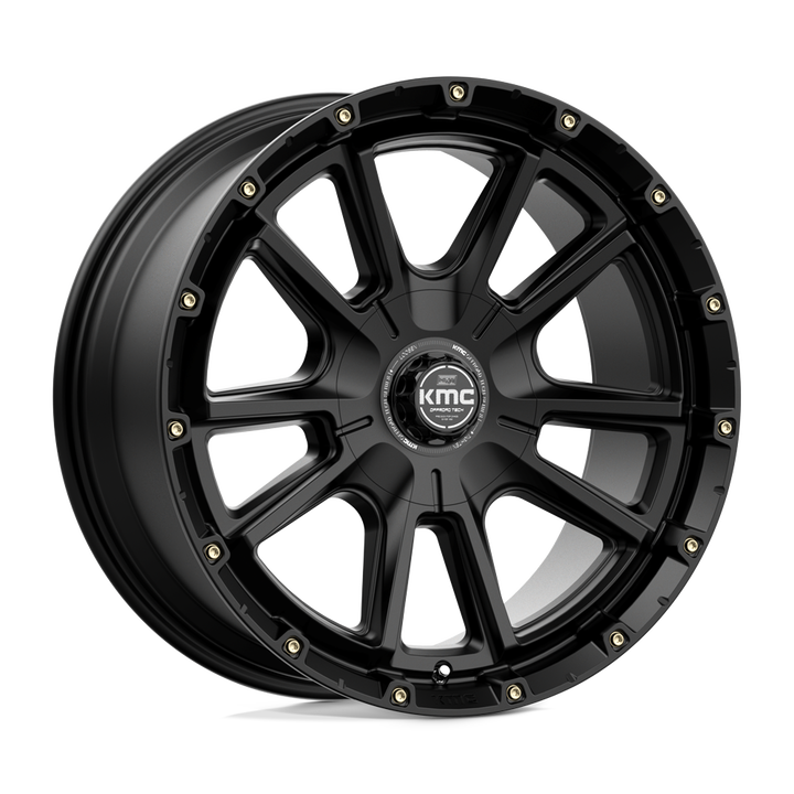 Jantes KMC Km100 Sync 20x9 6x114.3 / 6x139.7 18 78.1 Noir satiné