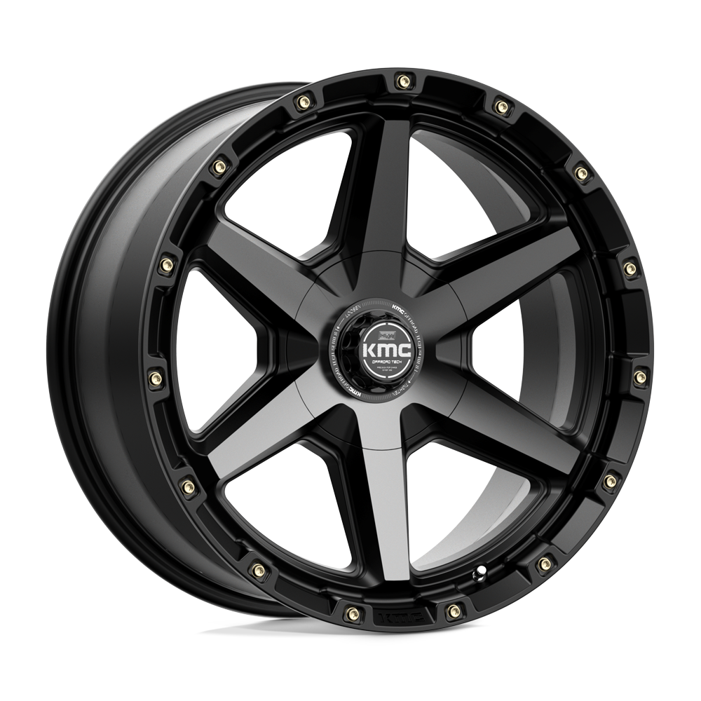 Roues KMC Km101 Tempo 20x9 6x120 / 6x139.7 0 78.1 Noir satiné avec teinte grise
