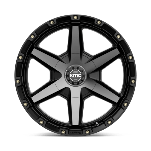 Jantes KMC Km101 Tempo 20x9 6x135 / 6x139.7 18 106.1 Noir Satiné Avec Teinte Grise